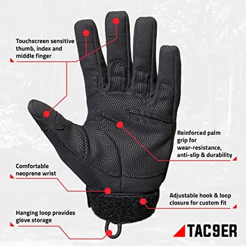 Kevlar Lined Tactical Gloves - Full Hand Cut and Heat Resistant Protection