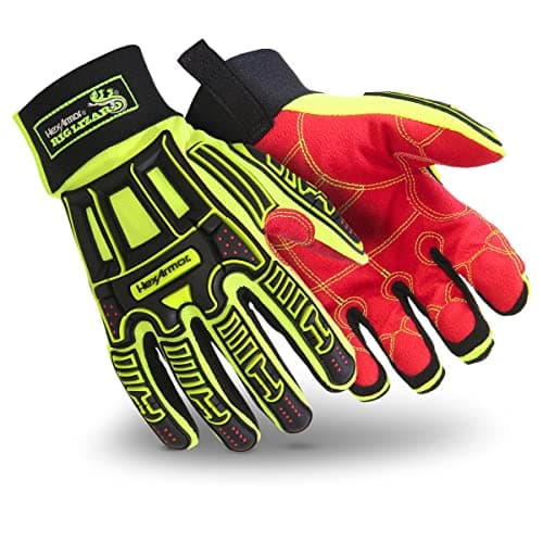 HexArmor Rig Lizard Safety Work Gloves | Impact Protection — 2021x | Black Impact W/ Tp-x Grip