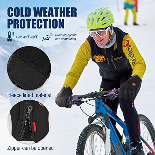 Zhanmai 3-Pair Outdoor Winter Touchscreen Gloves for Men & Women Windproof Waterproof Thermal