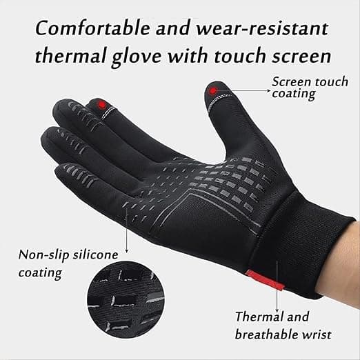 TOWGOU Warm Winter Waterproof Touch Screen Gloves