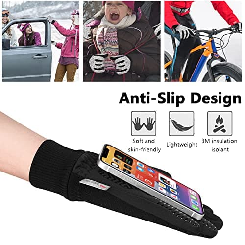 MOREOK Winter Gloves -10°F Touch Screen Ski Cycling Gloves
