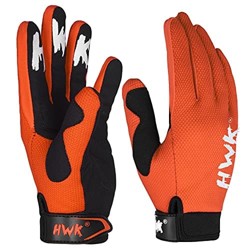 HWK Motorcycle Gloves for Men & Women | Motocross & Driving — Orange
