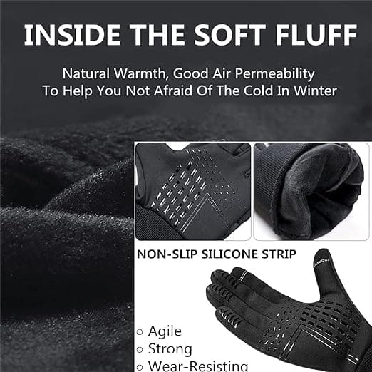 TOWGOU Warm Winter Waterproof Touch Screen Gloves