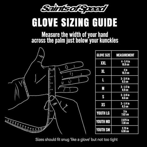 Saints of Speed Motorcycle Gloves – Knuckle Protection, Touchscreenatoiallowedpalmsstdirtbikeriding