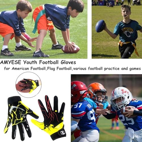 Sticky Silicone Palm Football Gloves for Kids Boys Girls