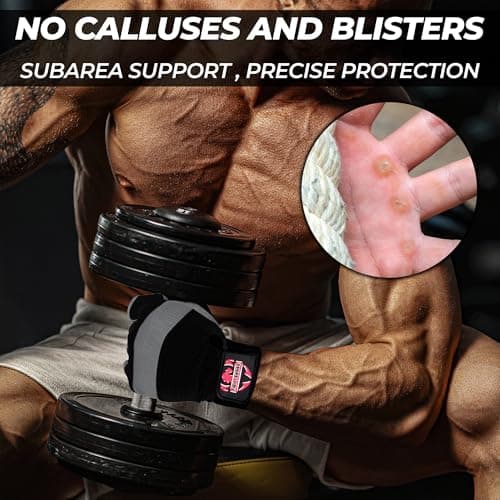 FIGHTSENSE Workout Gloves for Men and Women - Enhanced Grip, Padded Palm, Breathable Design