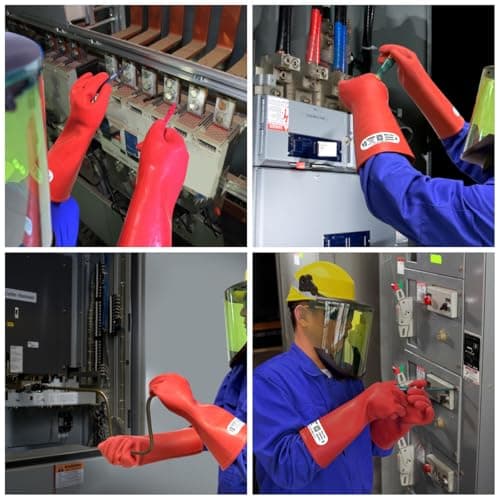 Coolneon 12kV High Voltage Insulation Gloves for Electricians