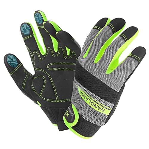 HANDLANDY Touch Screen Utility Gloves for Men & Women — Green