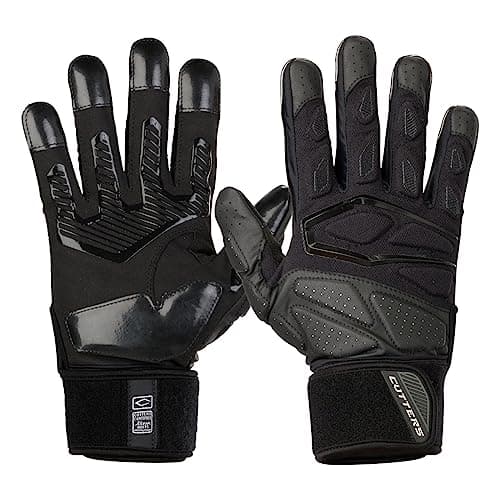 Force 5.0 Padded Football Gloves for Linemen - Extra Grip, Adults