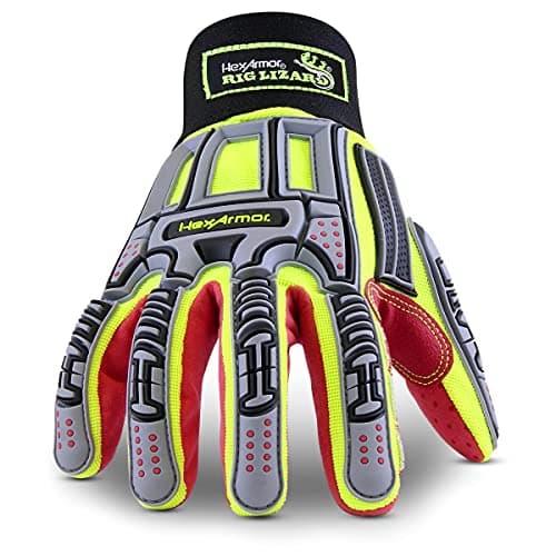 HexArmor Rig Lizard Safety Work Gloves | Impact Protection