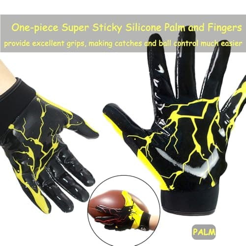 Sticky Silicone Palm Football Gloves for Kids Boys Girls