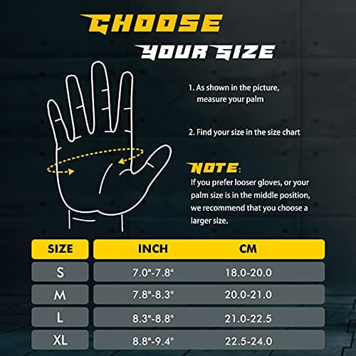FREETOO Men's Weight Lifting Gloves with Cushion Pads and Silicone Grip