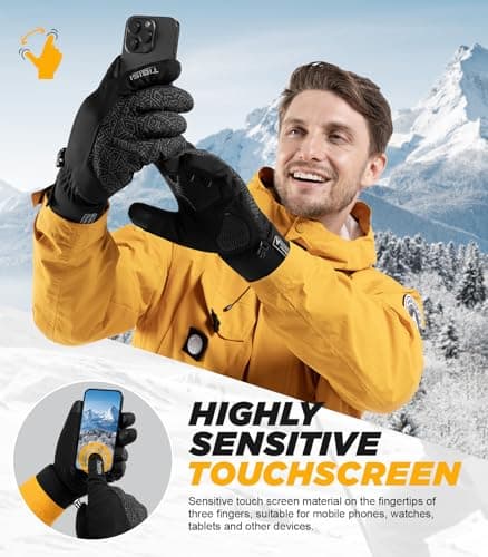 Benirap Winter Touchscreen Gloves: Windproof & Thermal for Men & Women
