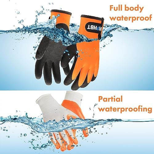 HPHST Men's & Women's Waterproof Cold Weather Touchscreen Gloves