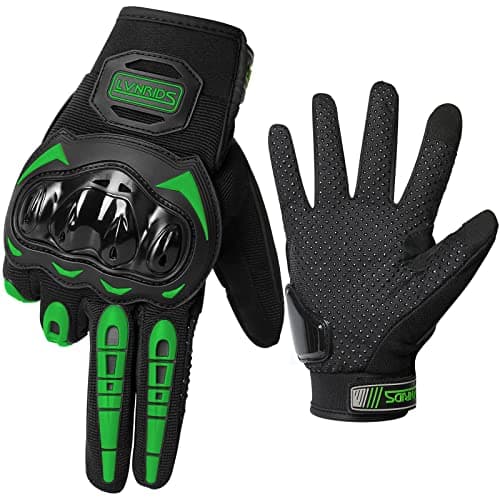 Racing Motorcycle Gloves with Touchscreen for Men and Women BMX MTB — Green
