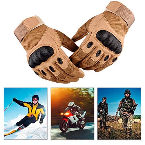 Carbon Fiber Racing Gloves for Motorcycles and ATVs with Touchscreen Compatibility