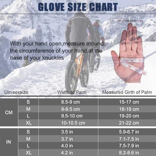 Cyg&Cl Winter Touchscreen Gloves, Men/Women, Warm, Water Resistant, Windproof