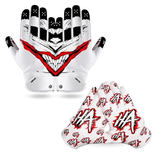 Youth and Adult Football Gloves for Enhanced Ball Feel