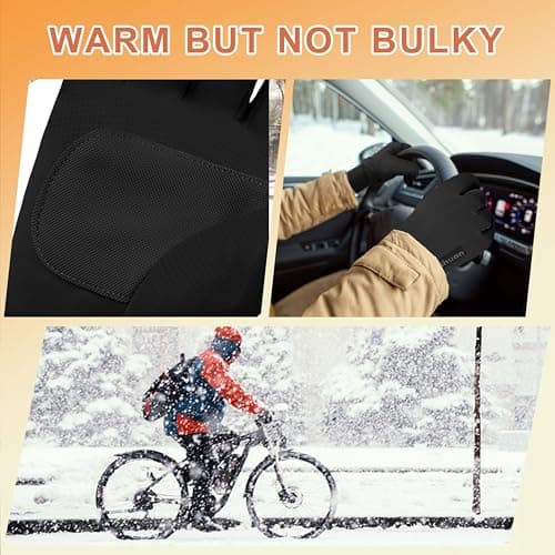 ihuanWinter Waterproof Gloves for Men & Women - Cold Weather Touchscreen Friendly Ski Running Cycling