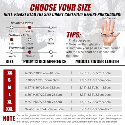 Winter Gloves for Men and Women; Touch Screen, Water-Resistant, and Windproof - Ideal for Outdoor Activities
