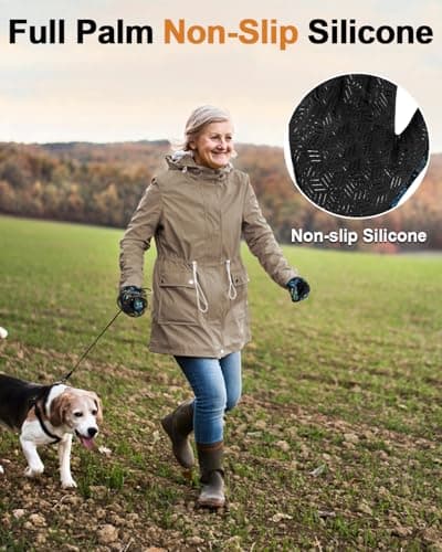 RIGWARL Upgraded Wool Winter Gloves, Touch Screen Compatible, Men & Women, Waterproof for Cold Weather, Ideal for Runnin