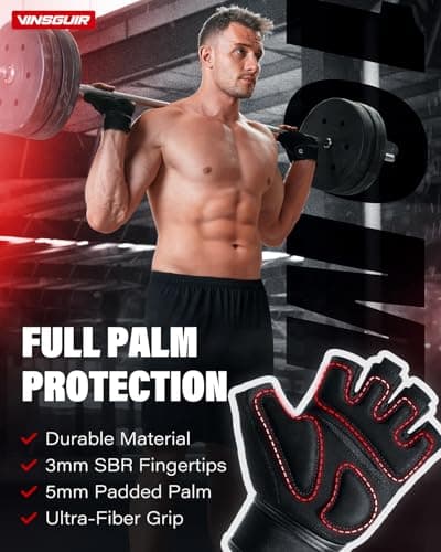 VINGS Weight Lifting Gloves for Men & Women - Wrist Support, Gym Workout Gloves for Fitness Activities