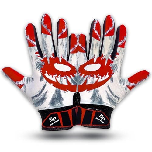 Shadows Shadow Strike Youth Football Gloves for Boys — Red