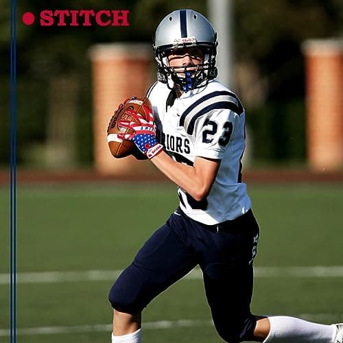 American Flag Football Receiver Gloves for Men, Adults, and Youth