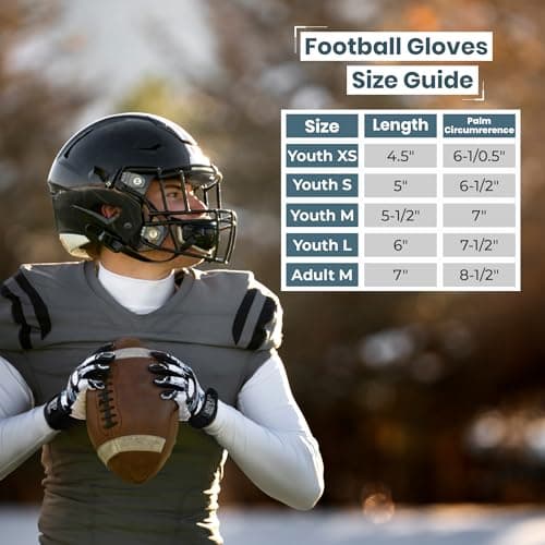 Shadows Shadow Strike Youth Football Gloves for Boys