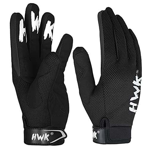 HWK Motorcycle Gloves for Men & Women | Motocross & Driving — Black