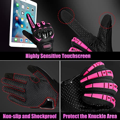 Racing Motorcycle Gloves with Touchscreen for Men and Women BMX MTB
