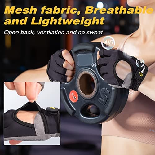 Lightweight Breathable Fingerless Gym Gloves for Workout