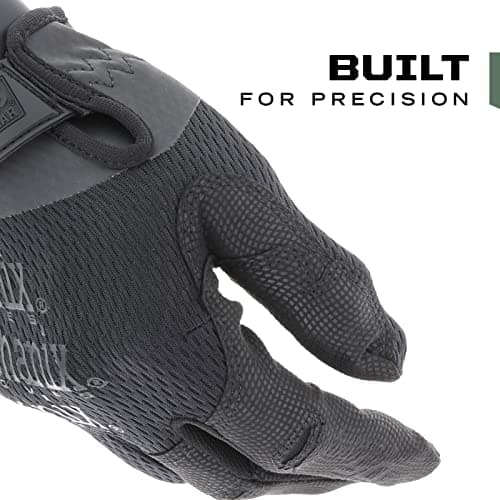 Mechanix Wear Tactical 0.5mm High-Dexterity Gloves, Black Large, Airsoft, Paintball, Utility