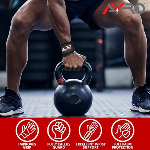 AYRO Ventilated Workout Gloves for Men & Women - Weightlifting Gym Gloves