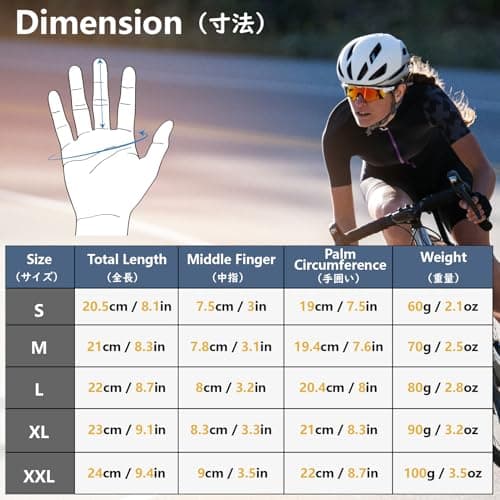 JEELAD Windproof Waterproof Cycling Gloves for Men and Women - Skeleton Racing Style
