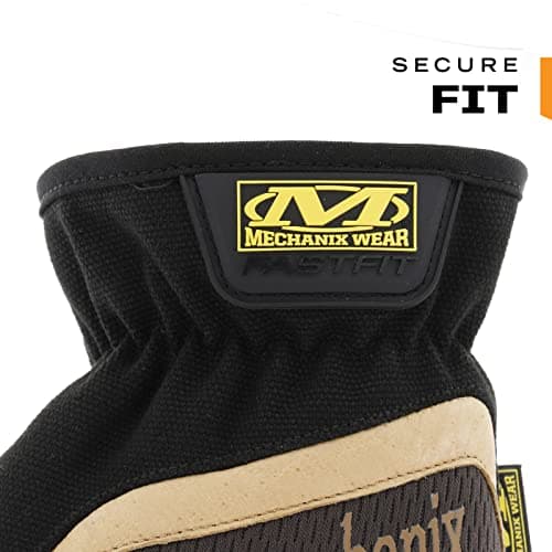 Mechanix Wear Durahide Leather FastFit Work Gloves (Brown, Medium)