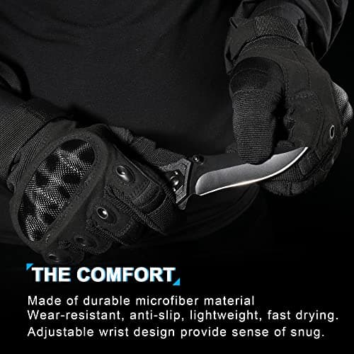 Tactical Touchscreen Gloves for Men: WTACTFUL Motorcycle Paintball