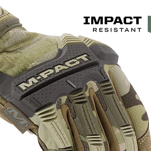 Mechanix Wear M-Pact Tactical Gloves - Men's Touchscreen Safety Work Gloves (Camouflage - Large)
