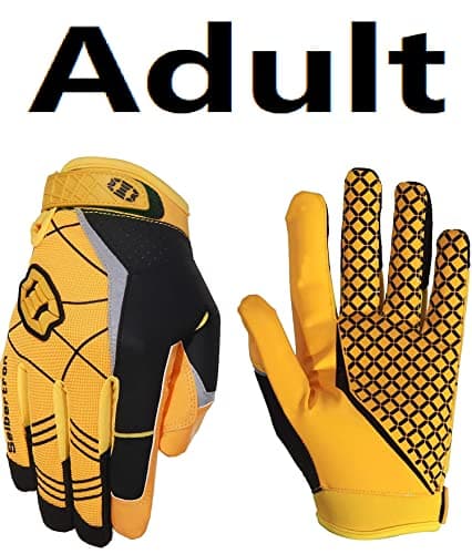 Seibertron Pro 3.0 Elite Ultra-Stick Sports Glove Football Gloves — Yellow