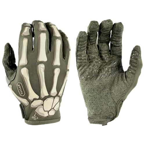 Reaper Ghost Green Skeleton Gloves - Lightweight for Airsoft, Paintball, Cycling & More (Large)