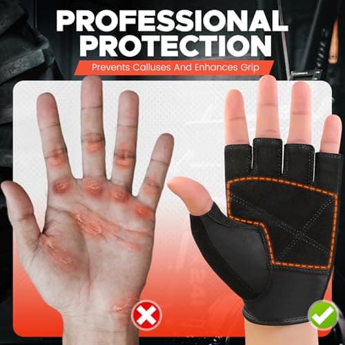 BEACE Anti-Slip Weight Lifting Gloves for Men & Women Fitness Training