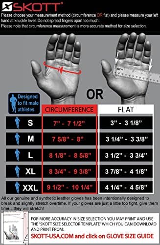 Skott Evo 2 Weightlifting Gloves with Wrist Support-Double Stitching for Durability