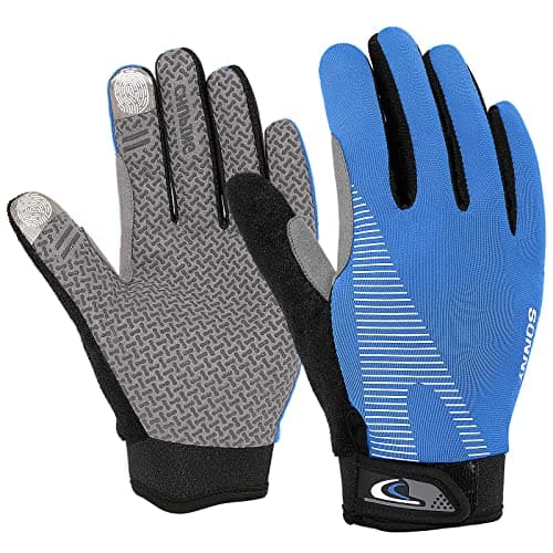 Breathable Workout Gloves for Men and Women, Comfortable Weightlifting Gloves — Blue
