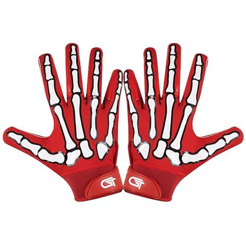 Glorious Traders Football Gloves - Ultimate Performance with Super Grip — Red