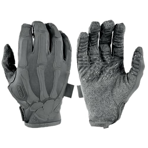 TACLAB Reaper Wolf Gray Skeleton Gloves - Lightweight for Airsoft, Paintball, Cycling, Motorcycle