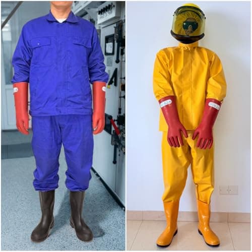 Coolneon 12kV High Voltage Insulation Gloves for Electricians