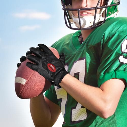 Youth and Adult Silicone Grip Football Gloves