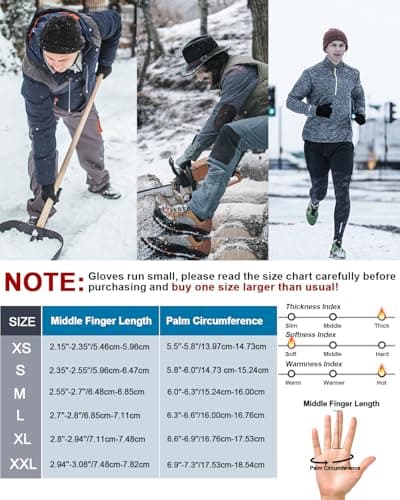 Waterproof Winter Gloves for Men and Women with Touch Screen - RIGWARL Cool & Cold Weather