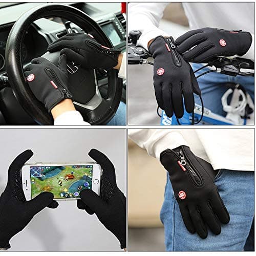FOXLVDA Winter Waterproof Gloves for Men and Women - Touch Screen Compatible