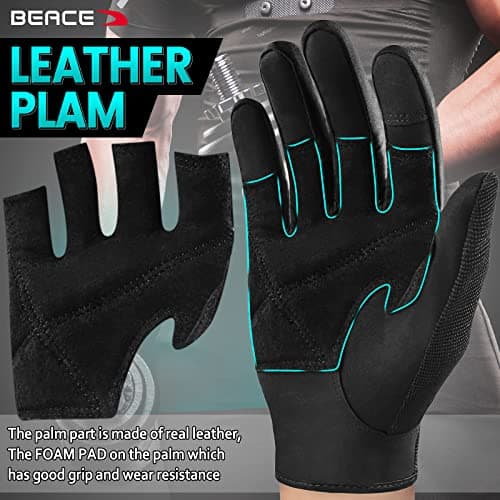 BEACE Full Finger Gym Gloves for Men & Women Fitness Training